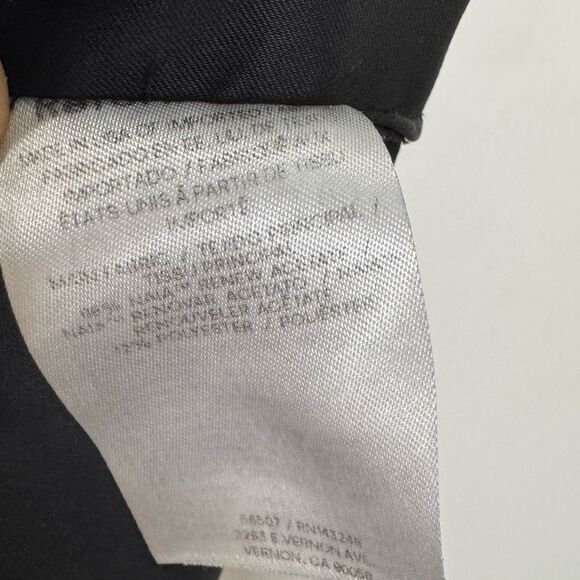 Reformation Pacie Satin Mini Dress in black - Picture 5 of 6